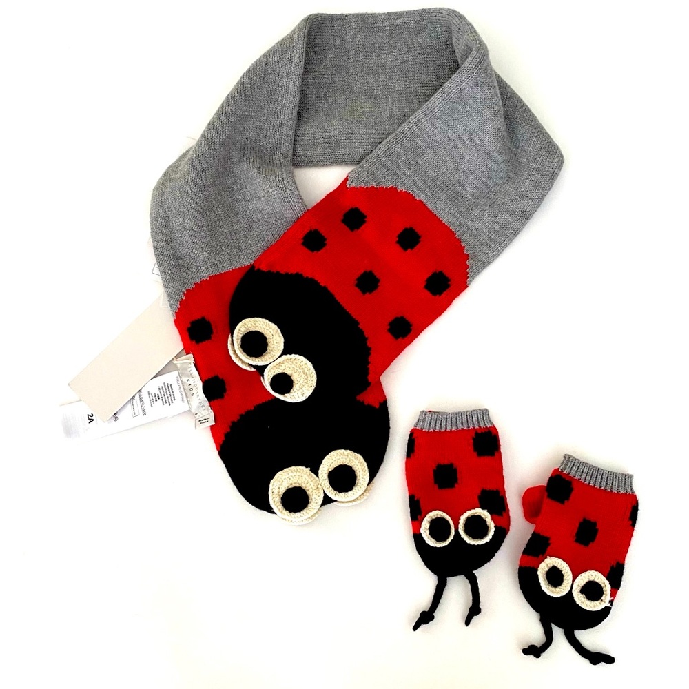 Wool Scarf and Mittens Kids